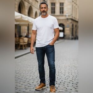 Clarks Craftwell Lace Sneakers Men’s 8M Brown Leather Comfort